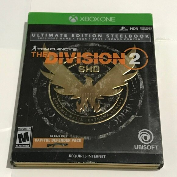Xbox One The Division 2 Ultimate Edition Steelbook - Picture 1 of 6